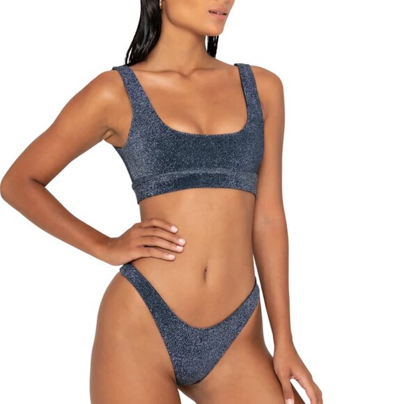 FAE Swim MAVEN Bikini Top - Midnight - Scooped Neckline - Sustainable - Picture 4 of 11